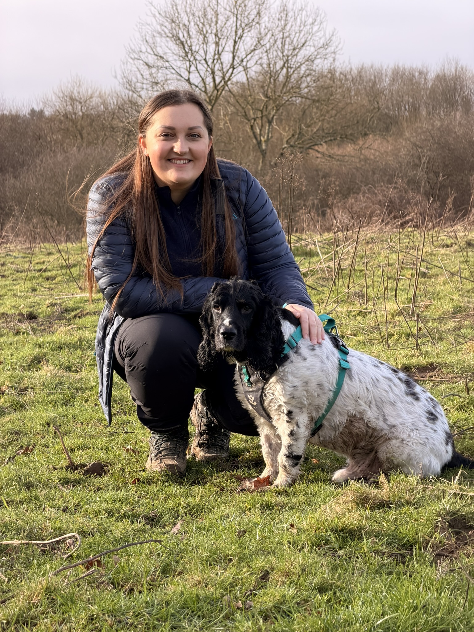 Georgia with her dog
